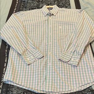 WRANGLER GEORGE STRAIT Classic Multicolor Plaid Button-Down Shirt